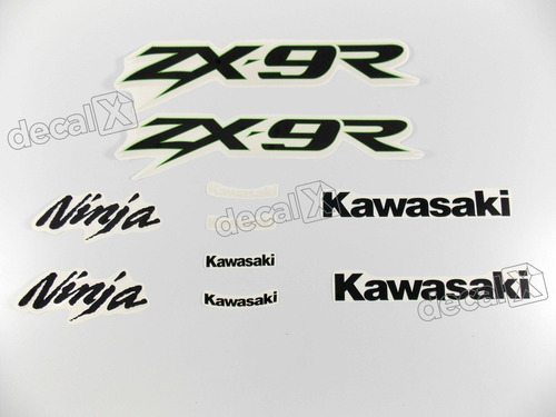 Kit Adesivo Compatível Kawasaki Ninja Zx-9r 2002 Verde