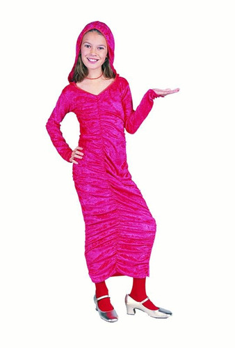 Disfraz Para Niña Vestido Con Capucha Roja Talla M (8-10)