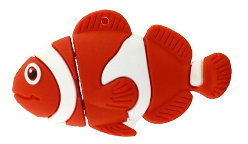 Lápiz USB Fun Red Nemo Clown Fish de 16 GB