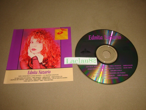 Ednita Nazario Mis Mejores Canciones 12 Super Exitos Cd Usa