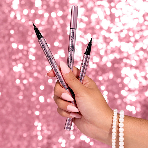 Delineador En Pluma Wink & Line Black Duo L.a Girl Acabado Mate