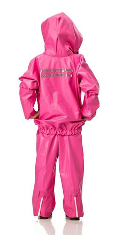 Imagem 2 de 3 de Capa De Chuva Moto Pvc Infantil Com Capuz Pantaneiro