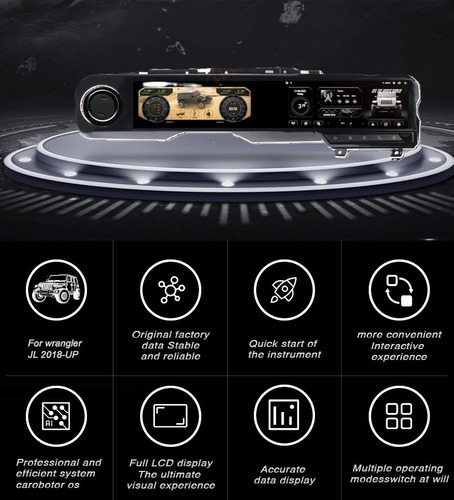 Tablero Cluster Velocimetro Digital Jeep Wrangler Sahara 22