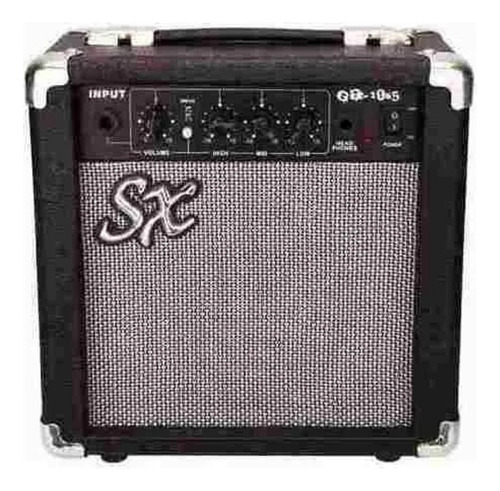 Amplificador SX GA1065 Transistor para guitarra de 10W color negro/plata 220V