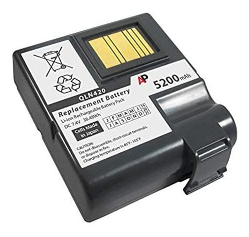 Cebra Qln420 Impresora: Reemplazo De Bateria. 5000 Mah