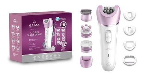 Depiladora Electrica Gama Oasis Supreme Exfolia- 8 Funciones Color Rosa