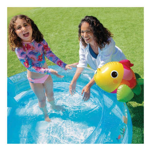 Piscina Inflável Animais Marinhos Intex Corais 206 Litros