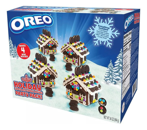 Oreo Holiday - Paquete De Fiesta De Galletas De Chocolate (4