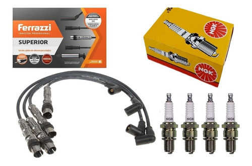 Kit Cables + Bujias Ngk Vw Gol Power/ Country 1.4