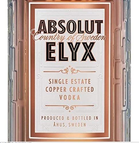 Vodka Absolut Elyx 750cc