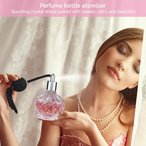 Botella De Perfume De Cristal Retro 80 Ml Rellenable Vacío