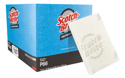 Fibra Blanca Scotch-brite P66 Mn900005278 4 Cajillas