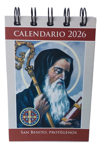 Calendario Religioso De Escritorio 2026 San Benito