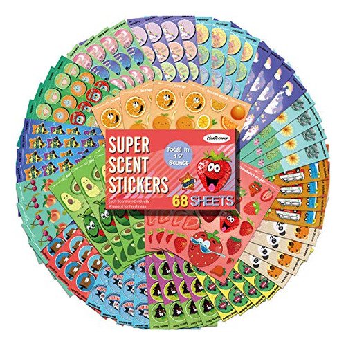 Horiechaly Scratch And Sniff Stickers, 68 Hojas 17 5dnjg