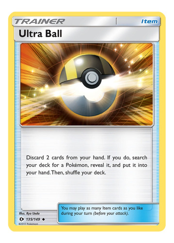 Cartas Pokemon Sun Item Ultra Ball 135/149