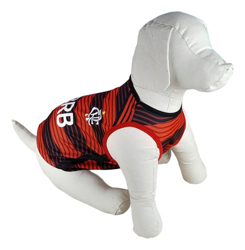 Regata Pet Personalizada Camp. Brasileiro Flamengo 1 Tam. G3