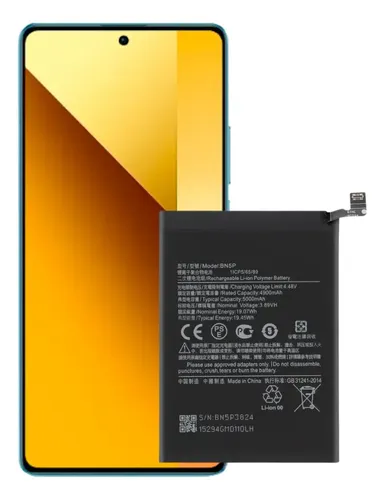 Batteria Smartex® BN5P Compatibile Con Xiaomi Redmi Note 13 5G E 4G – 5000 MAh, Nuova, Da Installare Da Tecnico