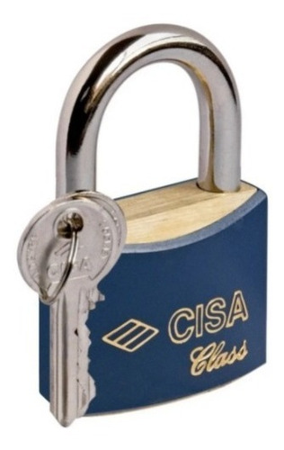 Imagen 3 de 10 de Candado De Arco 50mm Cubierta Abs Con 2 Llaves Cisa Class