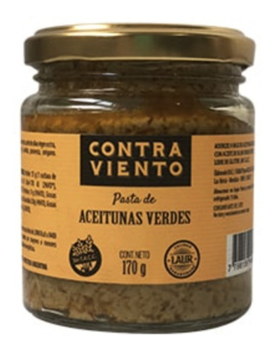 Pasta De Aceitunas Verdes Contra Viento 170 Gr.