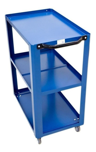 Imagem 2 de 4 de Carrinho Porta Ferramentas Soldado Para Mecanico Em Aco Azul