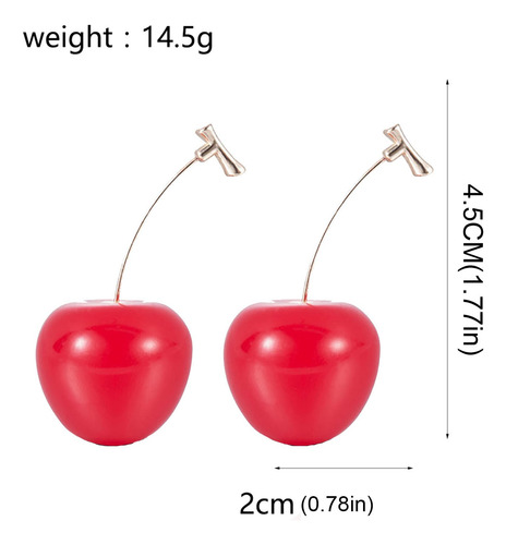 Pendientes M Creative, Pendientes Con Frutas, Pendientes Col