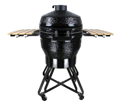 Imagem 3 de 6 de Churrasqueira Kamado Big Bob Egg Cerâmica Carvão Grill 22