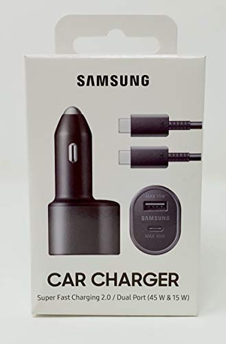 Cargador De Coche Dual Superrápido Samsung 45w15w Two