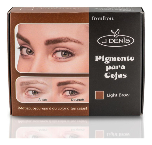 Kit Pigmento Para Cejas Profesional Light Brown J Denis Inde