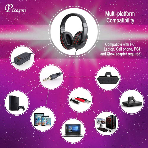 Auriculares Auriculares De Juegos Picozon Con Micrófono Para