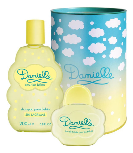 Perfume Lata Danielle Colonia 90 Ml + Shampoo 200 Ml Bebes