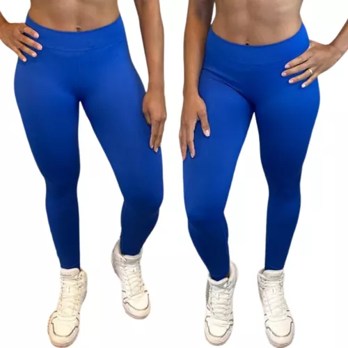 Conjunto Lupo Calça Legging Top Feminino Fitness Academia Leguin Sem  Costura Legues Sport Original - Azul