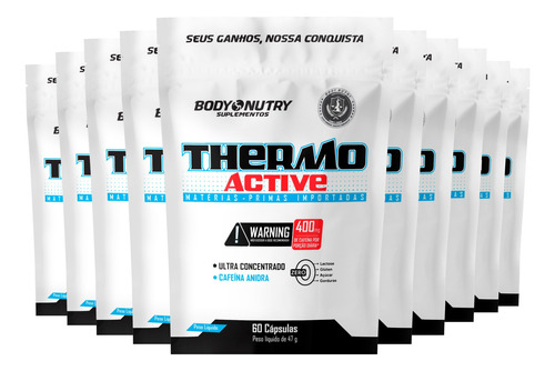 10x Termogênico Esportivo Thermo Active - 60 Cáps, Atacado