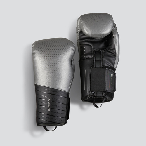 Guantes De Box Sparring 900 Negro/plata Outshock