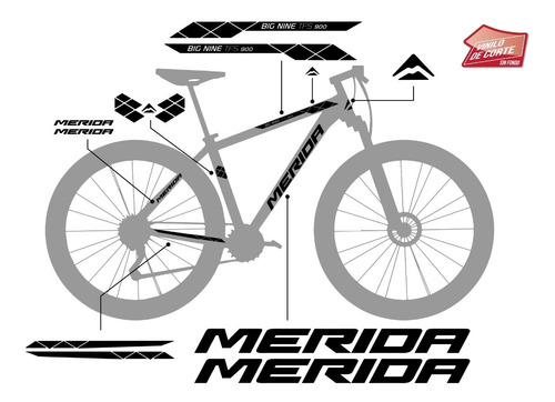 Calcos Bicicleta Merida Mtb