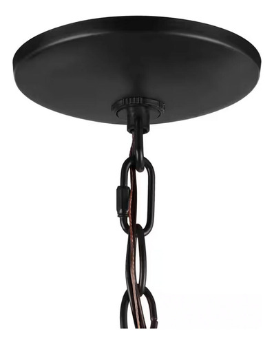Lampara De Techo 9 Luces Candelabro 2 Niveles Madera Comedor Estructura Café