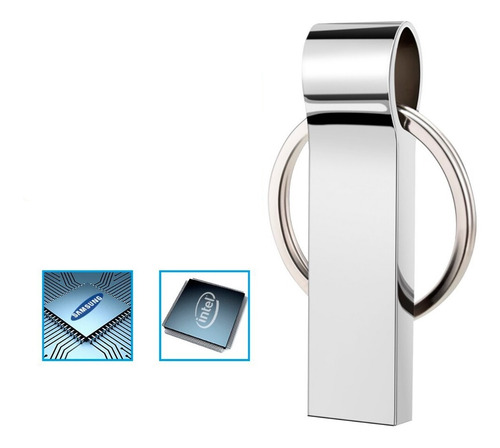 Imagem 3 de 4 de Pen Drive 256gb Metal A Prova D' Água Usb 3.0 - Xz478