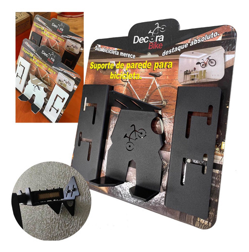 Imagem 1 de 10 de Suporte Parede Para Bicicleta C/ Bases Articuladas Mtb Speed