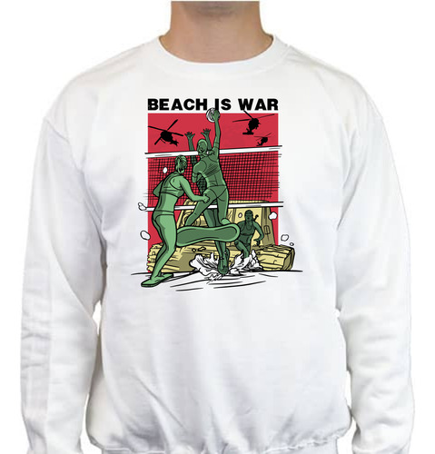 Sudadera Adulto Unisex Beach Is War