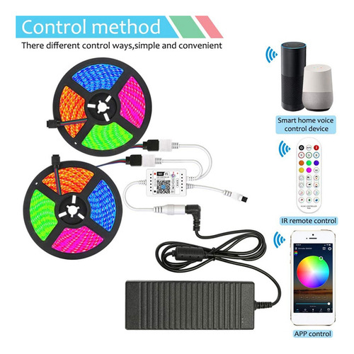 Controlador De Música Wifi Rgb Para Tira De Luz Led Infrarro