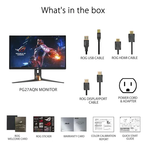 Asus Rog Swift 360hz 27 1440p Hdr Gaming Monitor (pg27aq...