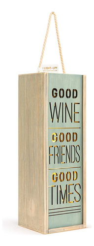Demdaco Good Wine Good Friends Good Times Sage Green 