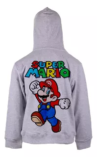 Super Mario Bross Campera De Algodón Con Capucha