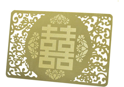 Feng Shui Amor Y Felicidad Talismán Carta De Oro W4127