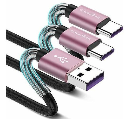 2 Cables Usb-a A Usb-c 2.0 1.8mt Cyvensmart -jwfy