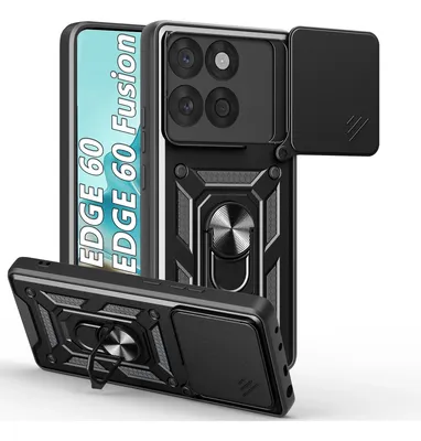 Capa Capinha Para Motorola Moto Case Armadura Anti Impacto Preto Edge 60/60 Fusion