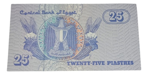 Billete De Egipto 25 Piastras 2001 -unc P. 57