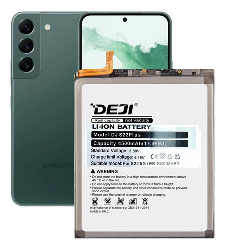 Bateria Compatible Con Samsung S22 Plus 4500 Mah Marca Deji