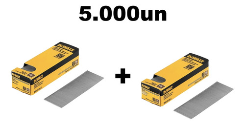 2 Cajas De 2500 Clavos Puntilla 18ga 1-1/2 Dewalt Dbn18150-2