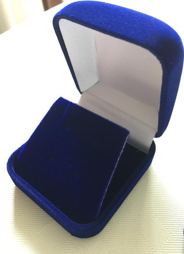 Cajitas Para Anillos Y Cadenas De Gamuza Rojo Y Azul