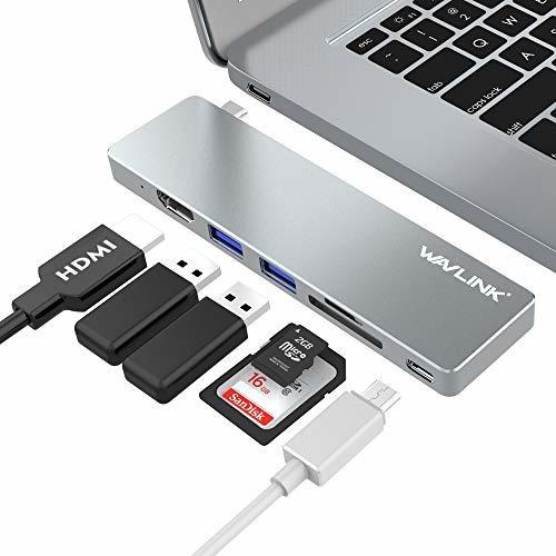 Hubs Usb Wavlink Usb C Hub, Adaptador 6 En 1   C, Mini Ba